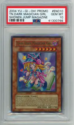 2004 YUGIOH JUMP-EN010 TOON DARK MAGICIAN GIRL ULTRA PSA 10 GEM MINT #41300766 - Image 1