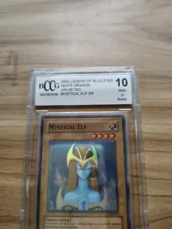 Yugioh BCCG 10 Mint - Mystical Elf - Super Rare - LOB-062 - Image 2