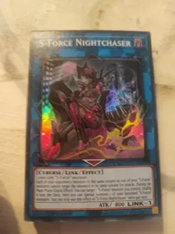 YuGiOh! S-Force Nightchaser CYAC-EN050 Super Rare 1st Edition Near Mint - Image 1