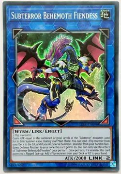 CIBR-EN098 Subterror Behemoth Fiendess - Super Rare Unlimited Near Mint YuGiOh - Image 1