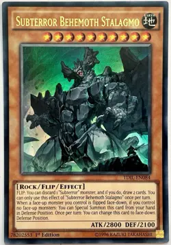 TDIL-EN084 Subterror Behemoth Stalagmo - Ultra Rare 1st Edition Near Mint YuGiOh - Image 1