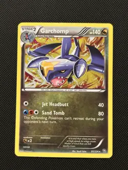Garchomp 91/124 Cosmos Holo Rare Dragons Exalted Pokemon Card LP - Image 1
