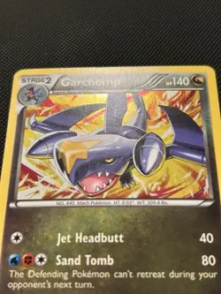 Garchomp 91/124 Cosmos Holo Rare Dragons Exalted Pokemon Card LP - Image 2