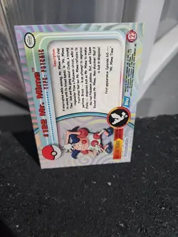 POKEMON Topps Card #122 MR. MIME Non Holo Blue Logo Near Mint TV Animation 2000! - Image 4