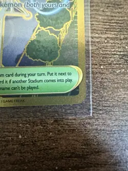 Pokemon TCG Jamming Tower Destined Rivals Gold Trainer Card 243/182 Holo - Image 4