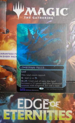 MTG: Lumbering Falls (0024) (Borderless) Edge of Eternities: Stellar Sights Foil - Image 1