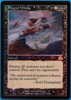 Plague Wind FOIL Prophecy NM Black Rare MAGIC MTG CARD (ID# 500434) ABUGames - Image 1
