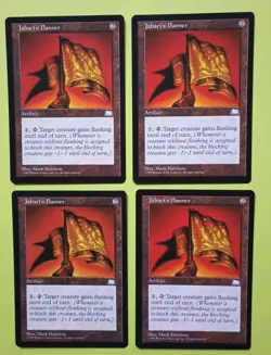 Magic the Gathering MTG Weatherlight JABARI'S BANNER X 4 LP/EX U 1997 Nice!! - Image 1