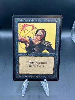 MTG MAGIC THE GATHERING BETA UNHOLY STRENGTH - Image 1