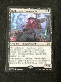 Ruthless Technomancer Commander Kamigawa Neon Dynasty Magic NEC MTG 035/038 NM - Image 1