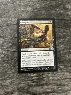 MTG 1x Smallpox x1 LP Core Set 2012 (M12) - Image 1