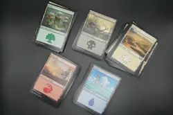 200 Magic The Gathering Basic Land Bulk - 40 Each Type MTG - Image 1