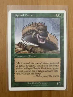 Spined Wurm- PROMO 2000- MTG Magic The Gathering NEAR MINT - Image 1