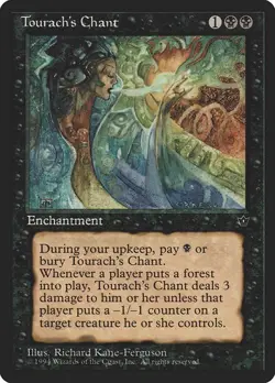 Tourach's Chant LP Fallen Empires Black Enchantment Mtg Magic English Regular - Image 1
