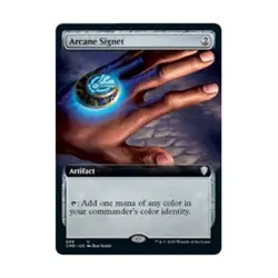 WOTC MtG Commander Legends Arcane Signet (Extended Art) (U) NM - Image 1