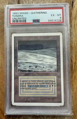 Magic The Gathering Unlimited 1993 Tundra MTG PSA 6 - Image 1