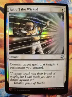 Rebuff the Wicked Retro Foil MTG Card, Time Spiral Remastered, 035/289 - Image 1