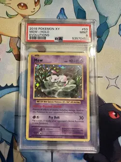 Pokemon XY Evolutions Mew Holo Rare 53/108 PSA 9 - Image 1