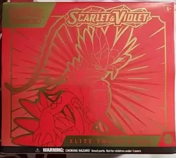 Pokemon TCG Red Koraidon Elite Trainer Box Scarlet Violet Trading Card Game - Image 1