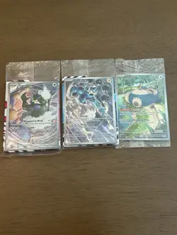 Pokemon TCG Lot of 3 Sealed ETB Promo Cards (Snorlax 151, Thundrus And tornadus) - Image 1