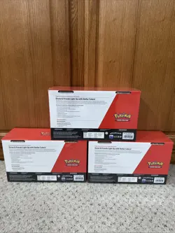 2x Pokemon 151 Blooming Waters + 3x Sam’s Club Prismatic Evolutions ETB Bundle - Image 3