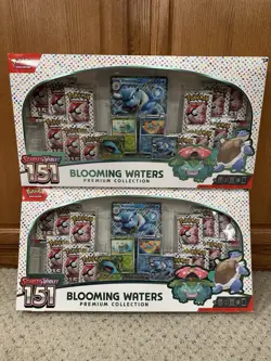 2x Pokemon 151 Blooming Waters + 3x Sam’s Club Prismatic Evolutions ETB Bundle - Image 5