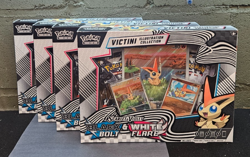 Lot of 4 Pokemon Black Bolt White Flare Victini Illustration Collection - Sealed - Image 1