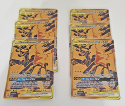 Pokemon Pikachu & Zekrom GX Tag Team Black Star Promo SM248 NM Holo Gold - Image 3