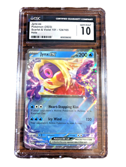 Jynx EX Double Rare #124 - CGC GEM MINT 10 - 2023 Scarlet & Violet 151 - Pokemon - Image 1
