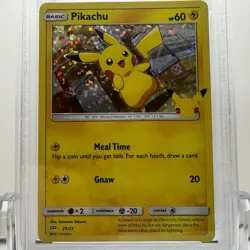 2021 POKEMON MCDONALD'S COLLECTION #25/25 PIKACHU HOLO - PSA 9 MINT - Image 3