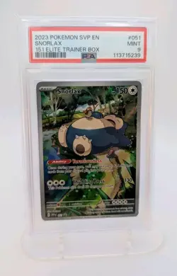 PSA 9 Snorlax 151 SVP 051 Pokemon TCG Scarlet & Violet 151 Promo - Image 1