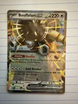Bouffalant EX 77/86 White Flare WHT Double Rare - English Pokemon TCG - Image 1