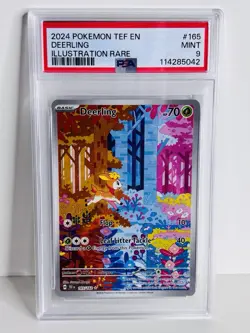 2024 POKEMON TEF EN-TEMPORAL FORCES ILLUSTRATION RARE #165 DEERLING PSA 9 - Image 2