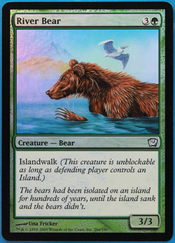River Bear FOIL 9th Edition NM Green Uncommon MAGIC CARD (ID# 500481) ABUGames - Image 1