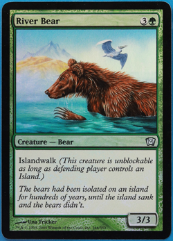 River Bear FOIL 9th Edition NM Green Uncommon MAGIC CARD (ID# 500480) ABUGames - Image 1