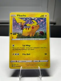 Pikachu SWSH039 General Mills Promo 2020 Holo Rare Holo Pokemon TCG Card NM - Image 1