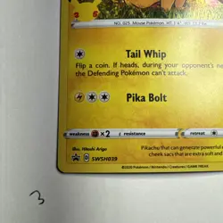 Pikachu SWSH039 General Mills Promo 2020 Holo Rare Holo Pokemon TCG Card NM - Image 5