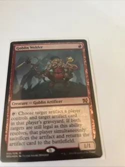 Goblin Welder FOIL Elves vs. Inventors NM Red Mythic Rare CARD - Image 1