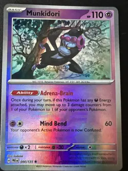 Pokemon TCG Card - 044/131 Munkidori - Prismatic Evolutions - Pokeball - Image 1