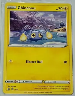 Pokemon Chinchou McDonald's Promo Card 8/15 - Image 1