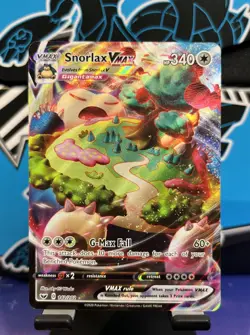 Pokemon Snorlax VMAX 142/202 Sword & Shield Full Art Ultra Rare Holo Card NM - Image 1
