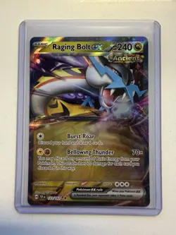 Pokemon TCG Raging Bolt EX Double Rare Holo Card 123/162 Temporal Forces - Image 1