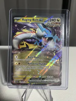 Pokemon TCG Raging Bolt EX Double Rare Holo Card 123/162 Temporal Forces - Image 1