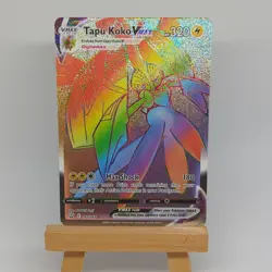 Tapu Koko VMAX 166 163 Rainbow Secret Rare Card Pokemon Battle Styles - NM - Image 1