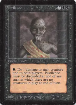 MTG - Pestilence - Beta Edition (9 our card number) - Image 1