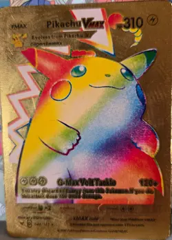 pokemon card pikachu vmax rainbow Gold - Image 1