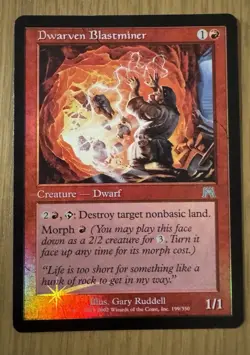 MTG Dwarven Blastminer Onslaught Foil LP - Image 1