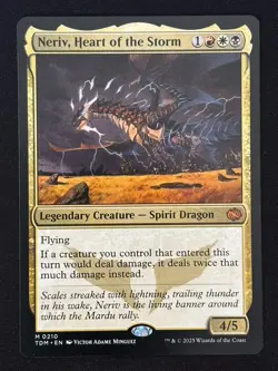 1x MTG Neriv, Heart of the Storm - Tarkir: Dragonstorm (TDM) #210 - Magic - Image 1