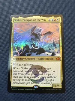MTG Shiko, Paragon of the Way - Promo Pack: Tarkir: Dragonstorm (PPTDM) NM Foil - Image 1