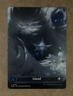 Island 263 Full Art Land Edge of Eternities NM MTG - Image 1